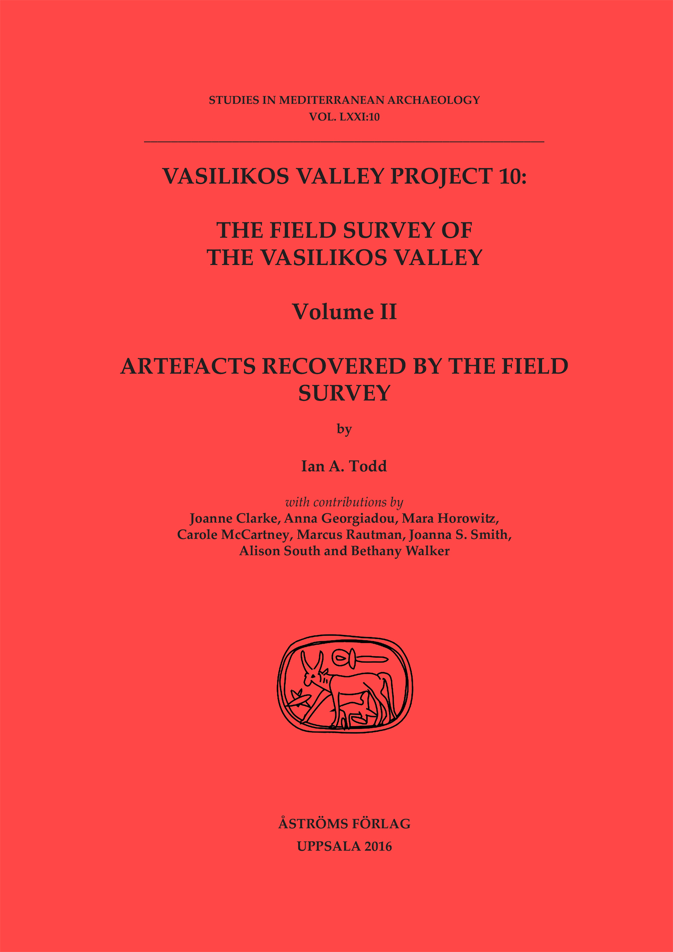 [The Field Survey of the Vasilikos Valley. Volume II.]